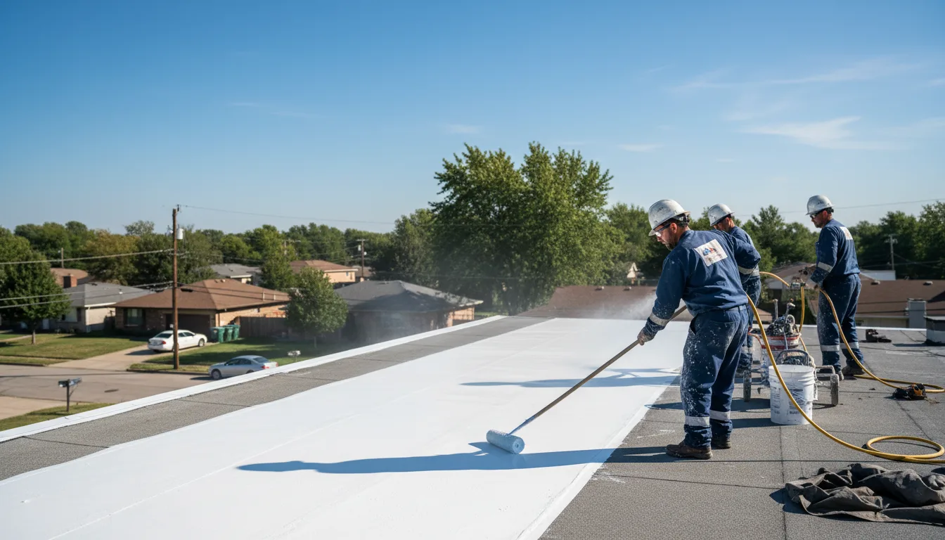 Commercial roof coating in Trosper, KY near me